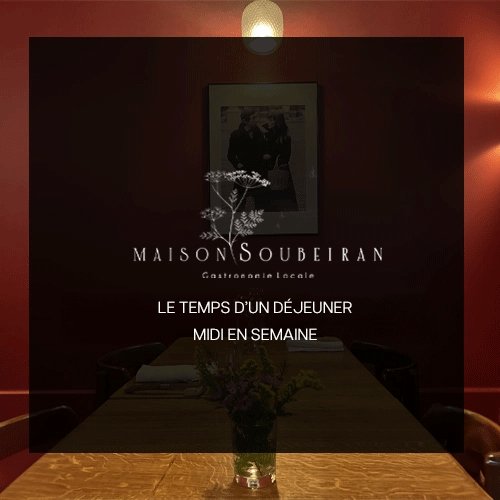 bon cadeau maison soubeiran menu midi maison soubeiran à lunel